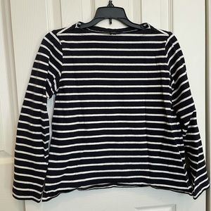 Uniqlo boat neck stripe top